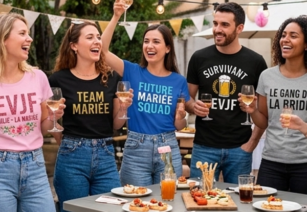 Comment créer des t-shirts et sweats personnalisés pour un EVJF ou un EVG ?