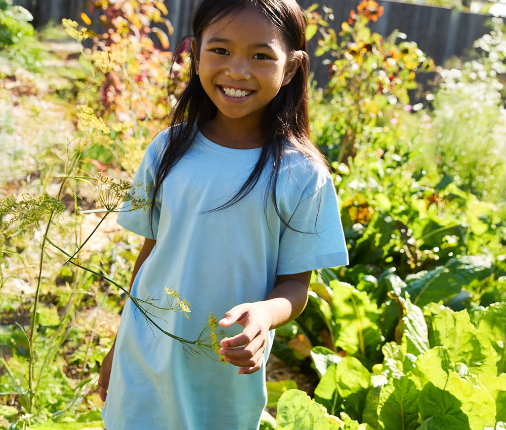 T-shirt enfant coton naturel Fairtrade personnalisé en local