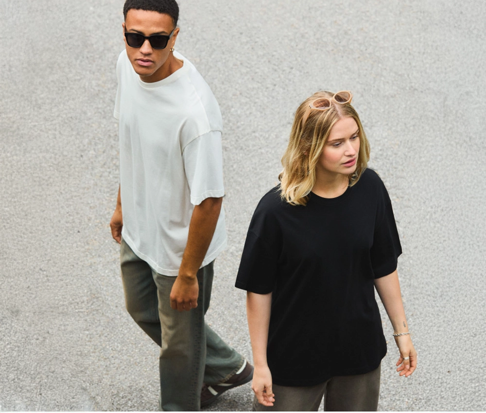 Vue produit Tee-shirt unisexe oversize en coton organique