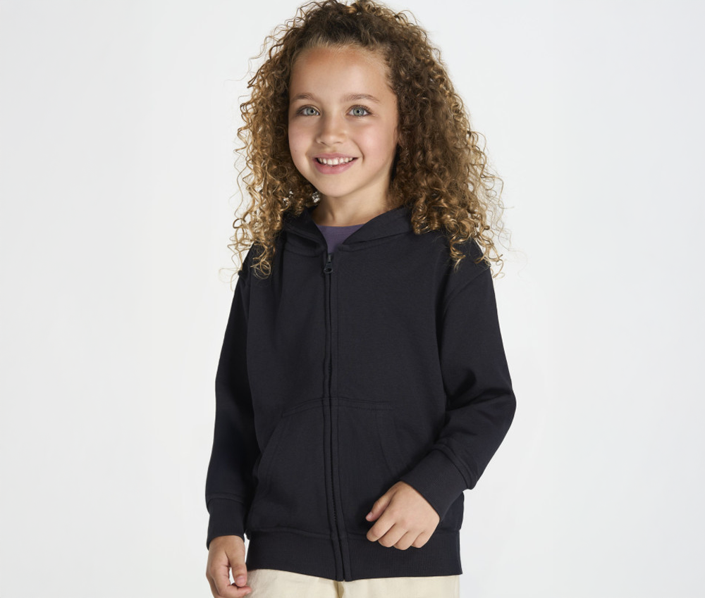 Sweat à capuche zippé enfant personnalisé
