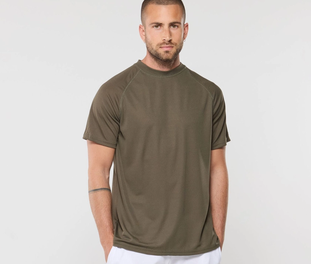 Tee-shirt de sport 100% polyester flocage personnalise